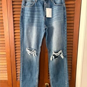 KanCan Blue Distressed Boyfriend Jeans